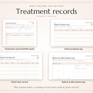 Esthetician Client Forms Bundle, Fillable Skin Care Intake Consent Form, Facial Treatment Record PDF image 6