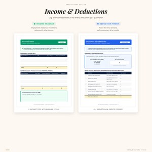 Lista de verificação para preparação de impostos 2026 | Controle de renda, deduções e despesas (Download digital) imagem 4