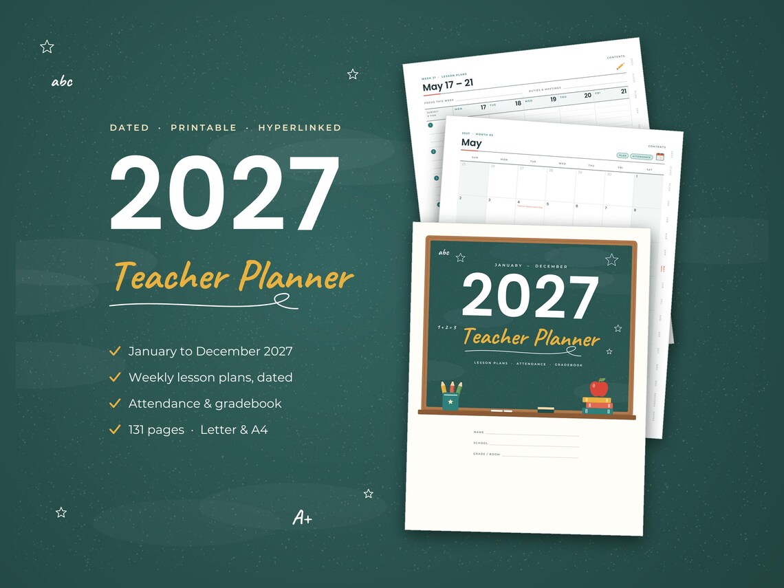2027 Teacher Planner