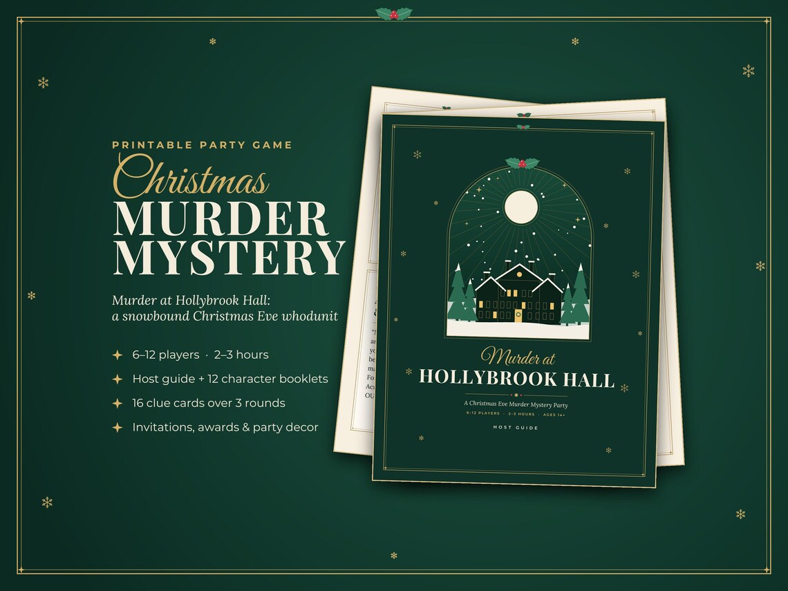 Murder at Hollybrook Hall: Christmas Murder Mystery
