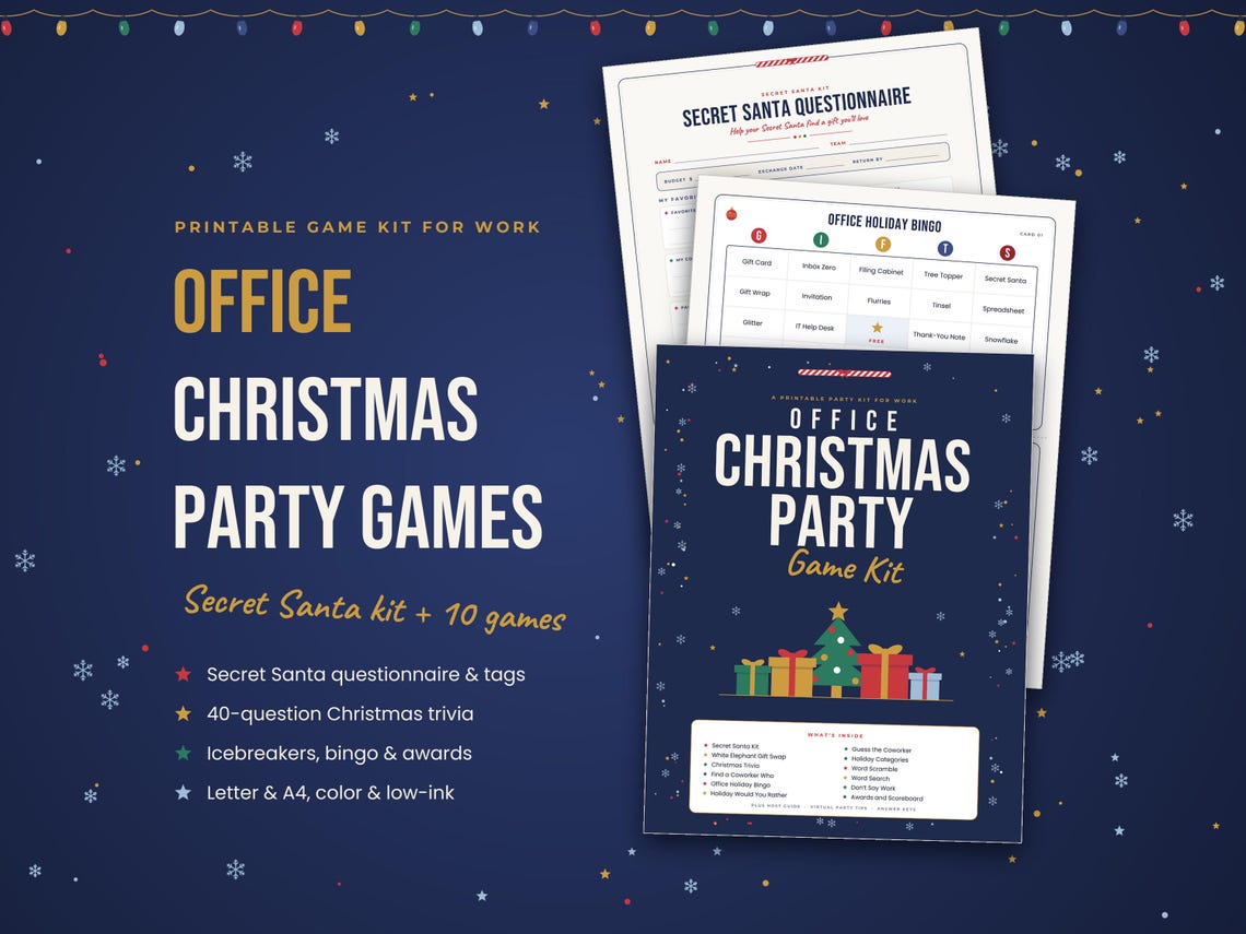 Office Christmas Party Game Kit