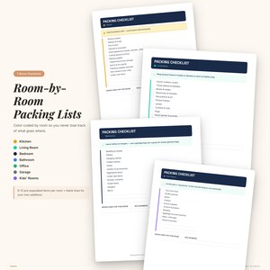 Moving Planner Bundle | 44-Page Checklist, Budget Tracker, Box Labels (PDF) image 3