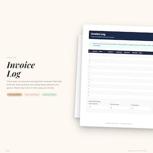 Freelancer Finance Tracker | Client, Invoice, Expense, Tax PDF Planner image 3