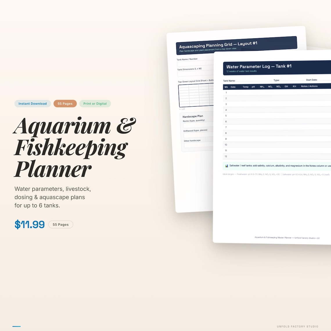 Aquarium Fishkeeping Planner
