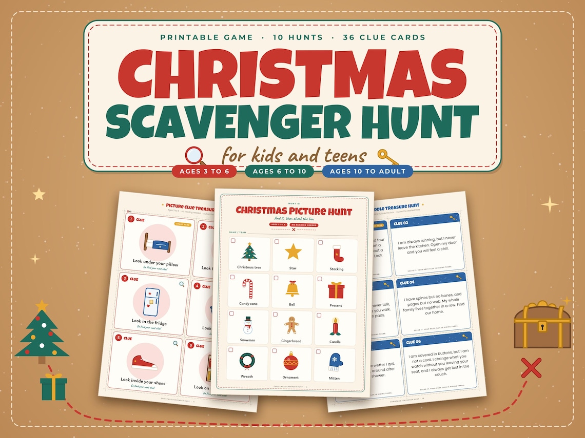 Christmas Scavenger Hunt for Kids and Teens