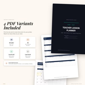 2026-2027 Teacher Lesson Planner | Pre-Dated Academic Year PDF image 8