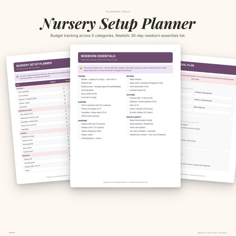 Pregnancy Journal & Baby Planner (Digital Download) image 5
