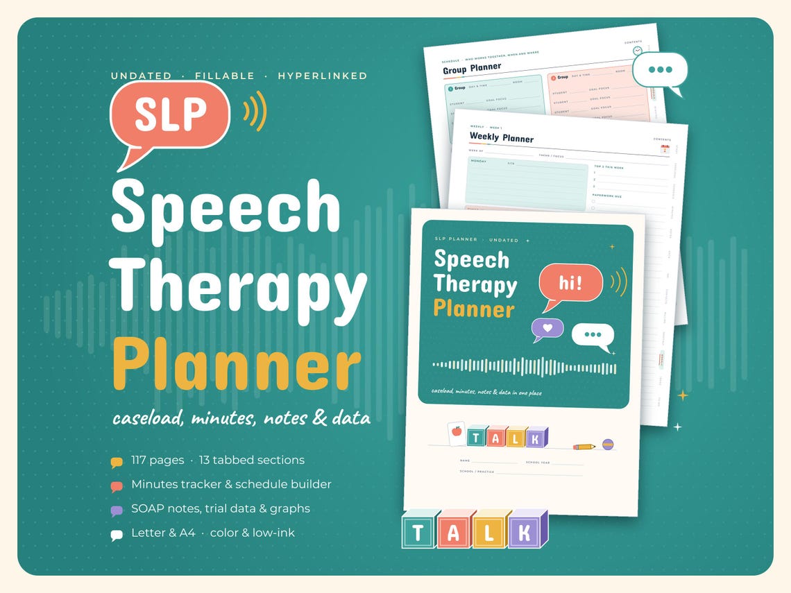 SLP Speech Therapy Planner