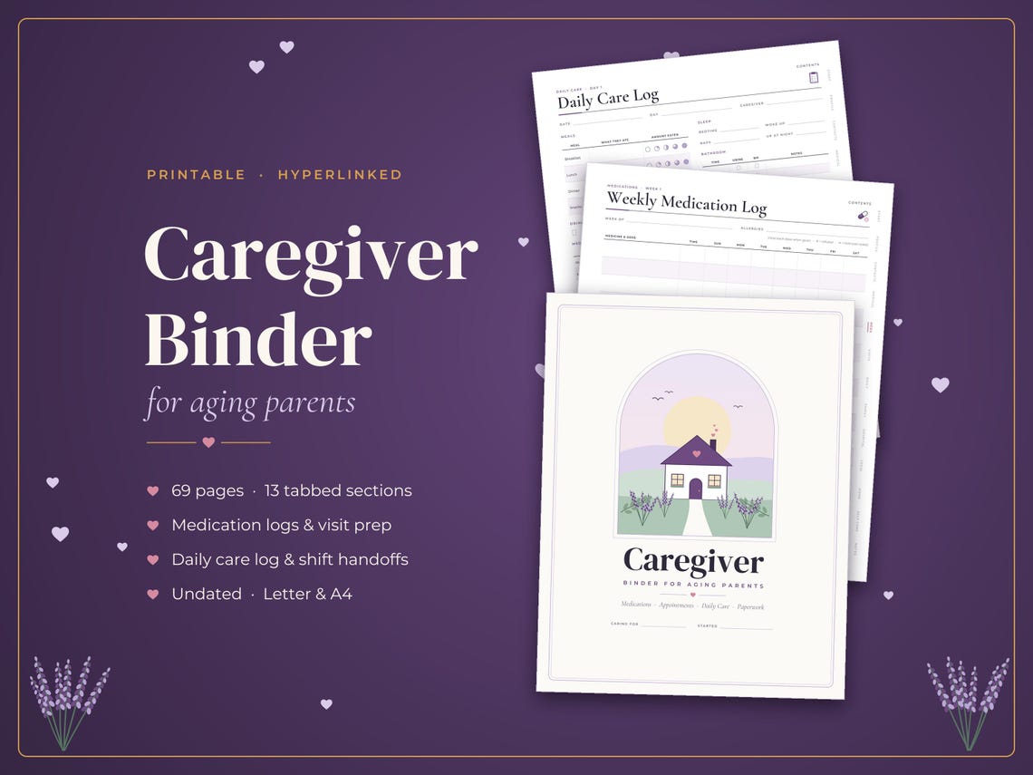 Caregiver Binder for Aging Parents