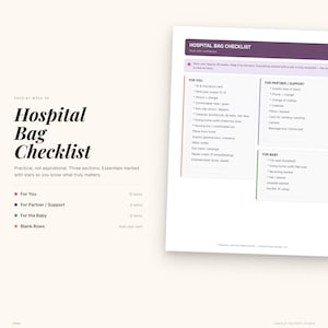 Pregnancy Journal & Baby Planner (Digital Download) image 4