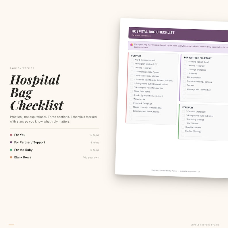 Pregnancy Journal & Baby Planner (Digital Download) image 4