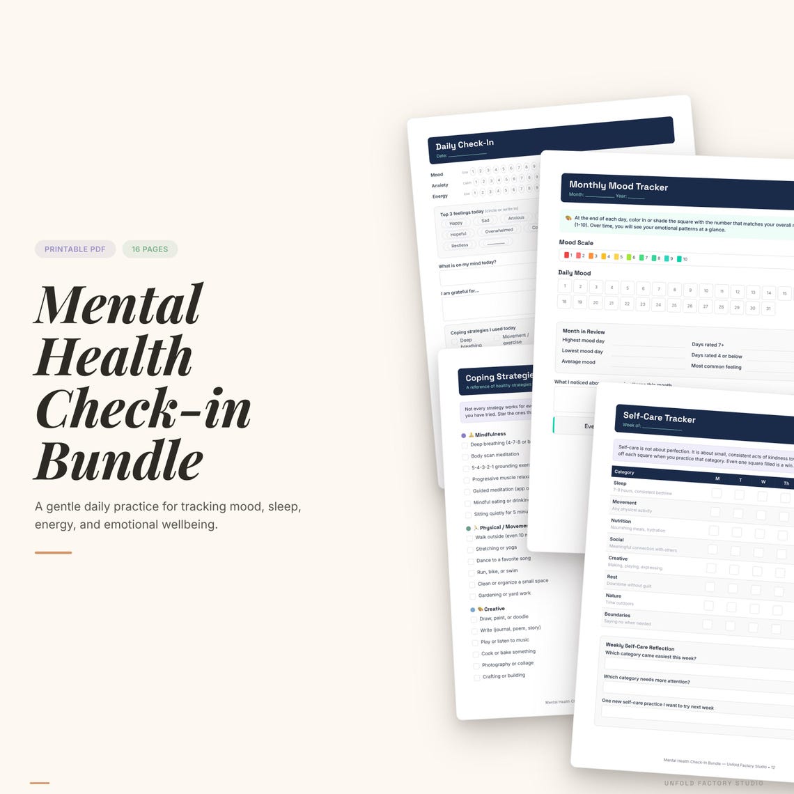 Mental Health Check-in Bundle