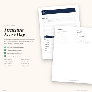90-Day Goal Setting Workbook | SMART Planner, Habit Tracker (PDF Download) image 6
