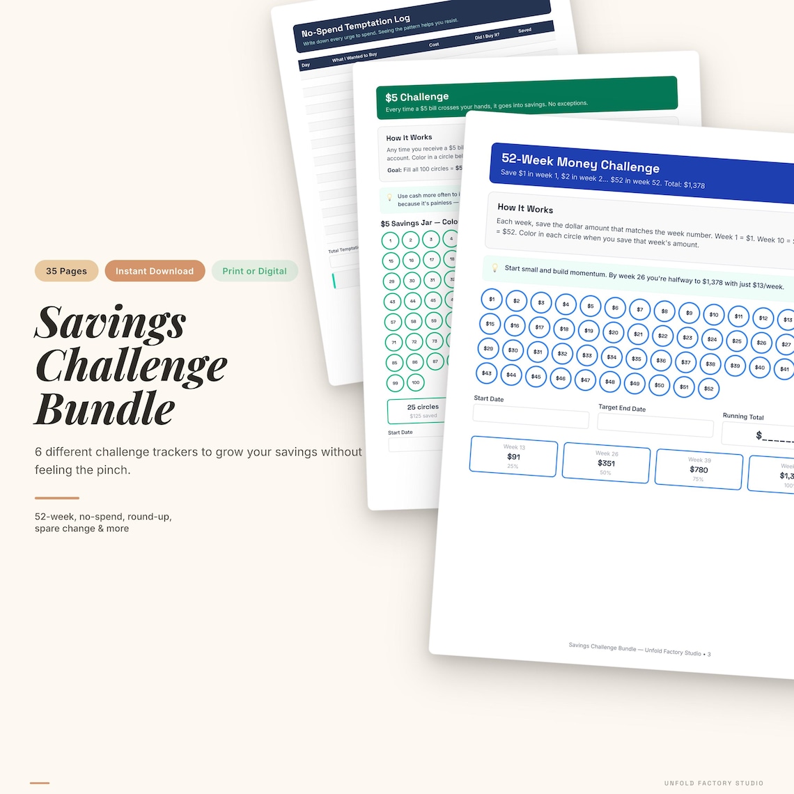 Savings Challenge Bundle