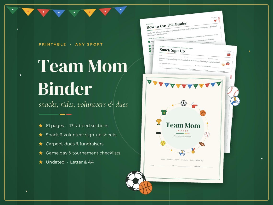 Team Mom Binder