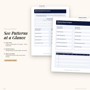 Sleep Optimization Workbook | Daily Log, Hygiene Checklist, CBT-I (Digital Download) image 6