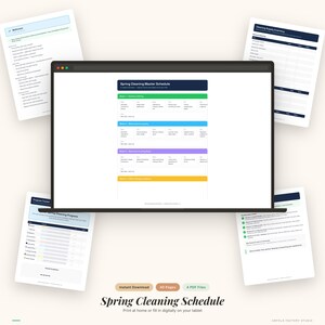 Spring Cleaning Checklist Bundle | Room-by-Room Deep Clean Planner (Digital Download) image 10