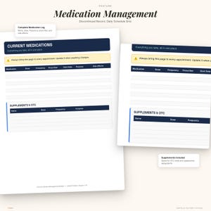 Chronic Illness Management Binder | Symptom Tracker, Flare Journal, Appointment Prep (PDF) image 4