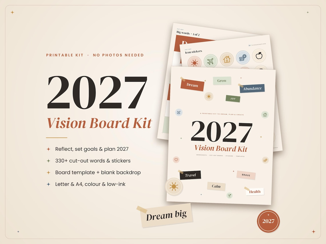 2027 Vision Board Kit