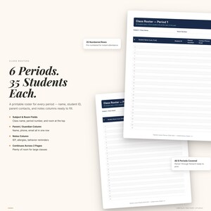 2026-2027 Teacher Lesson Planner | Pre-Dated Academic Year PDF image 5