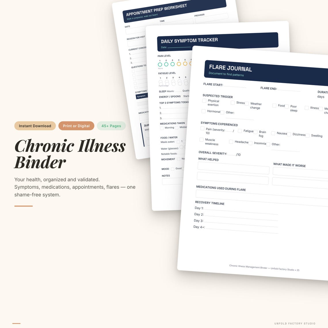 Chronic Illness Management Binder