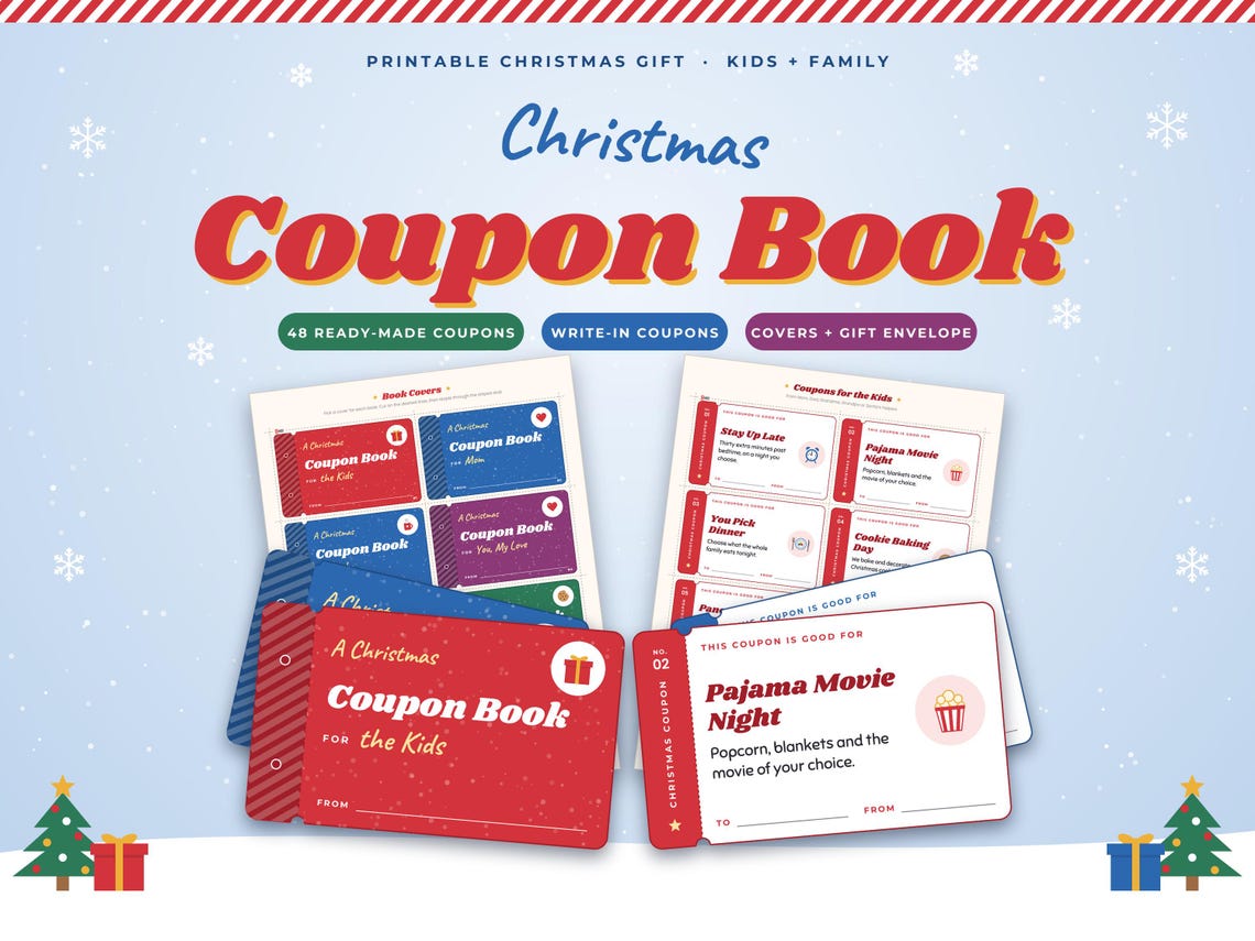Christmas Coupon Book for Kids and Family