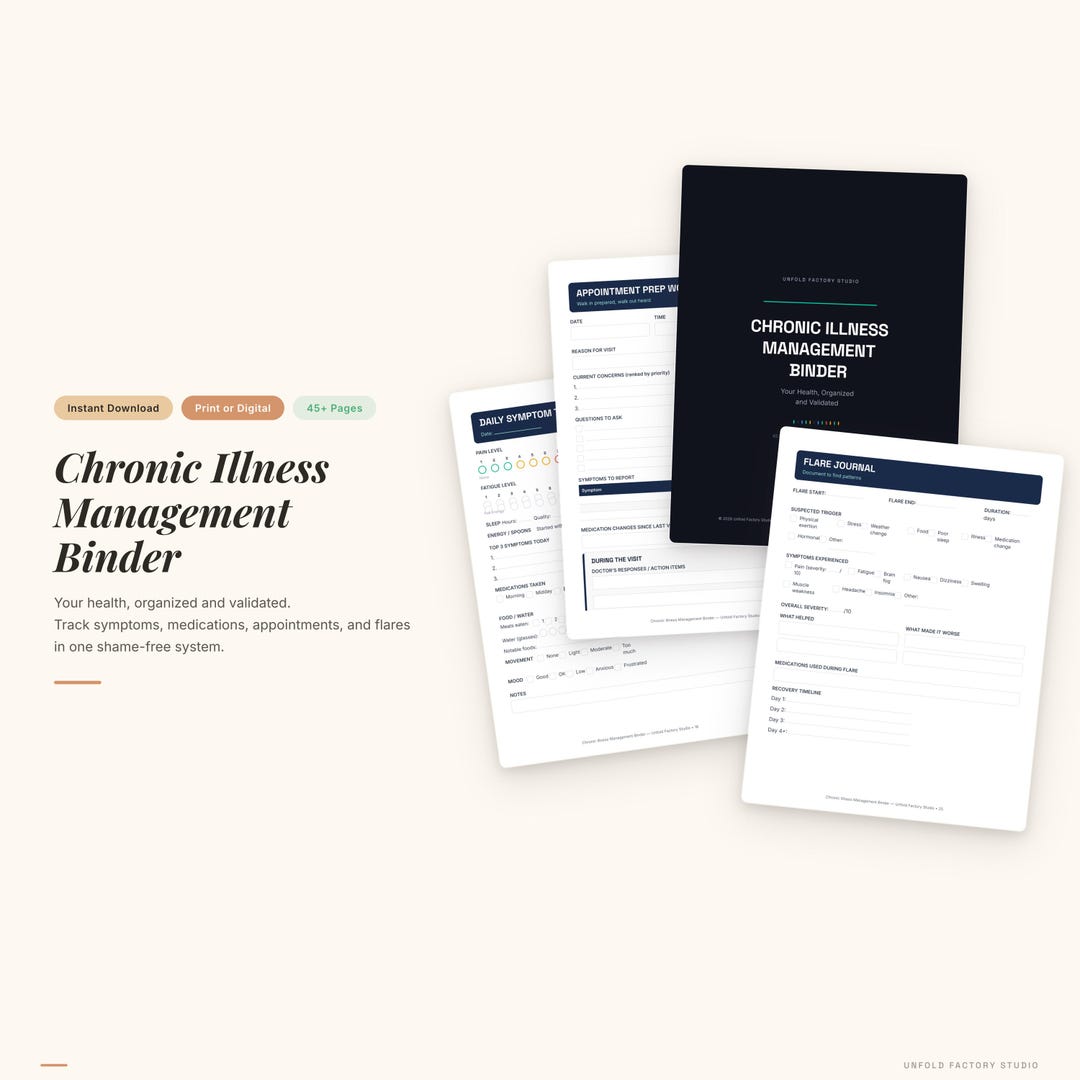 Chronic Absence Worksheet.pdf Chronic Illness Planner Printable | Medical Binder PDF | Symptom ...