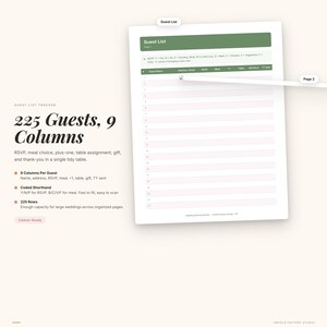 Wedding Planner Binder | Budget, Guest List, Timeline, Seating Chart (Digital Download) image 4