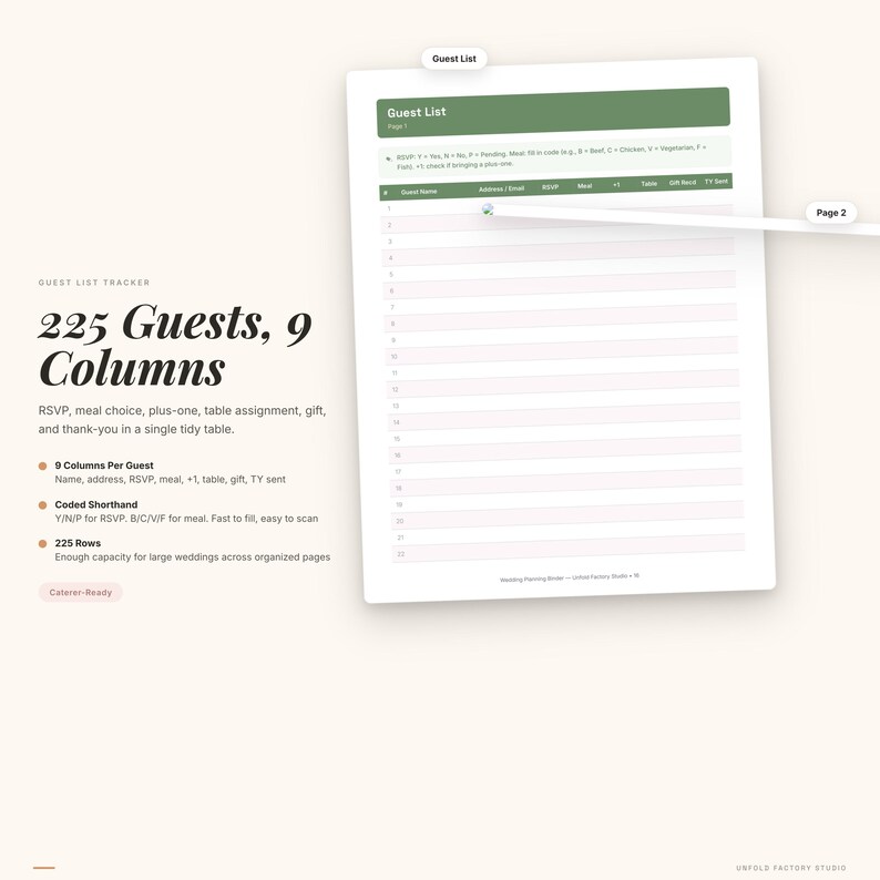 Wedding Planner Binder | Budget, Guest List, Timeline, Seating Chart (Digital Download) image 4