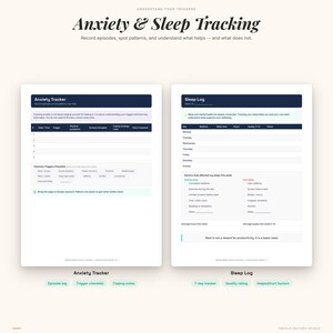 Mental Health Check-in Journal | Daily Mood Tracker, Anxiety Log (PDF Download) image 5