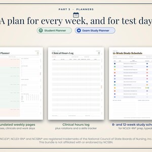 Nursing School Bundle: Student Planner, Pharmacology Cheat Sheets, Anatomy Study Guide, ECG, Medical Terminology imagen 6