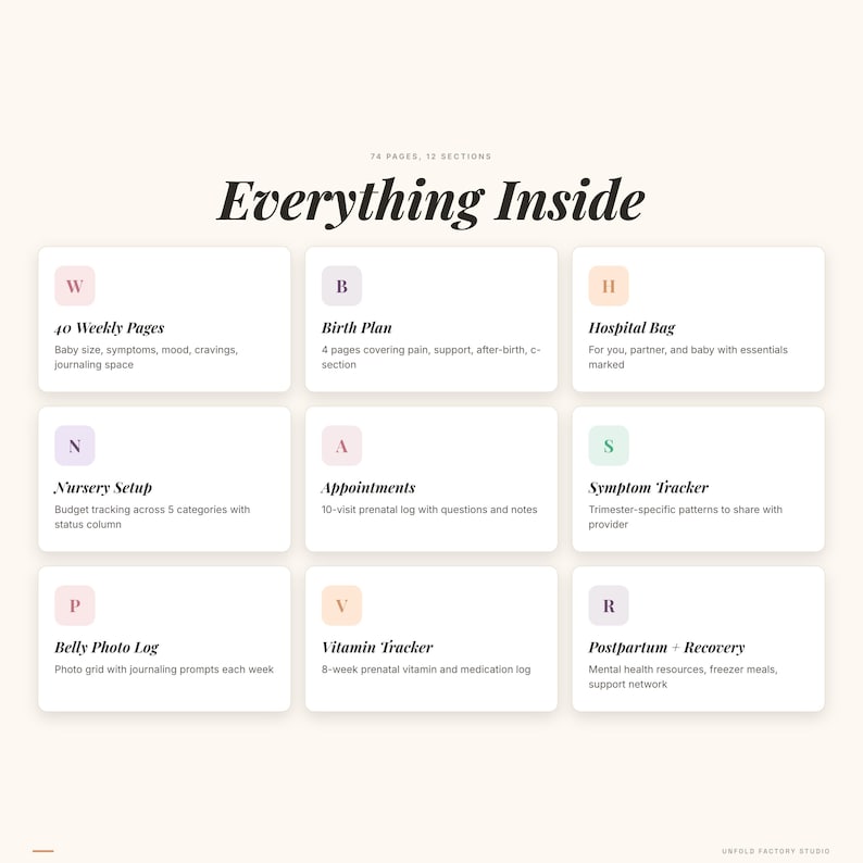 Pregnancy Journal & Baby Planner (Digital Download) image 7
