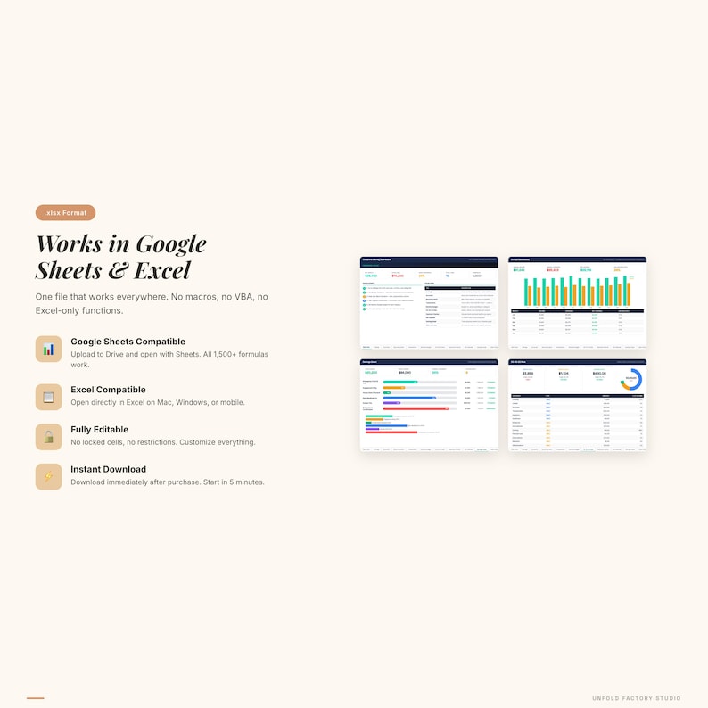 Complete Money Dashboard, Budget Net Worth Savings Tracker (Digital Download) image 8