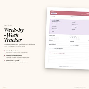 Pregnancy Journal & Baby Planner (Digital Download) image 2