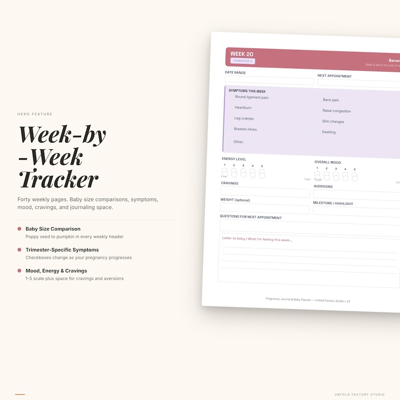 Pregnancy Journal & Baby Planner (Digital Download) image 2