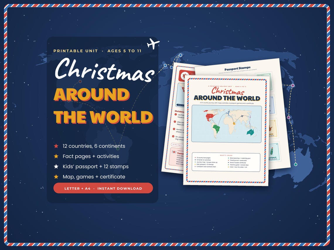 Christmas Around the World Printable Unit