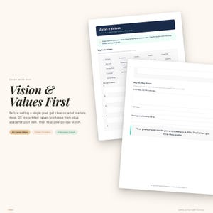 90-Day Goal Setting Workbook | SMART Planner, Habit Tracker (PDF Download) image 3