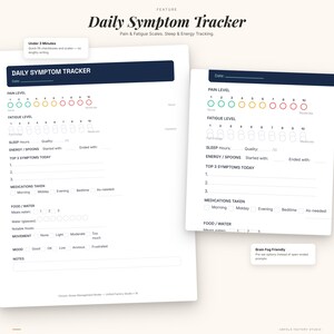 Chronic Illness Management Binder | Symptom Tracker, Flare Journal, Appointment Prep (PDF) image 2
