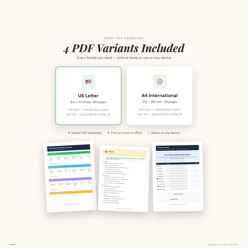 Spring Cleaning Checklist Bundle | Room-by-Room Deep Clean Planner (Digital Download) image 8