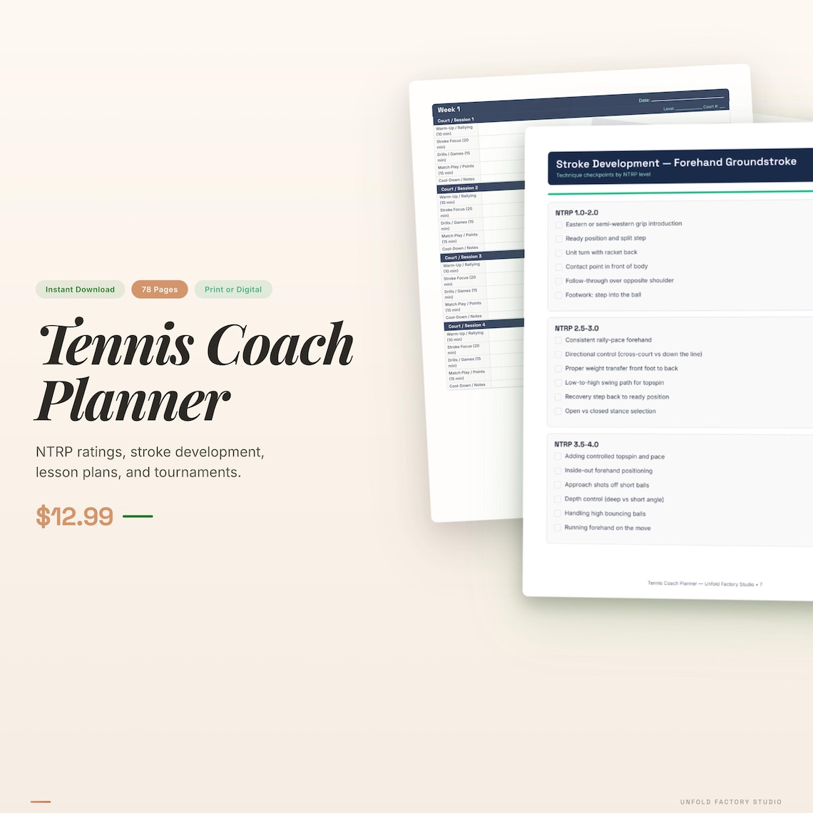 Tennis Coach Planner