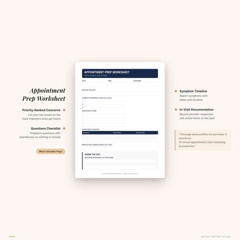 Chronic Absence Worksheet.pdf Chronic Illness Planner Printable | Medical Binder PDF | Symptom ...