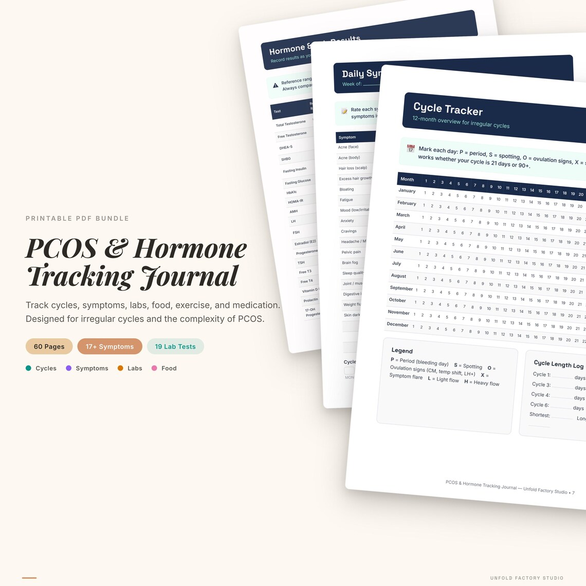 PCOS & Hormone Tracking Journal
