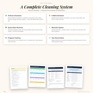 Spring Cleaning Checklist Bundle | Room-by-Room Deep Clean Planner (Digital Download) image 7