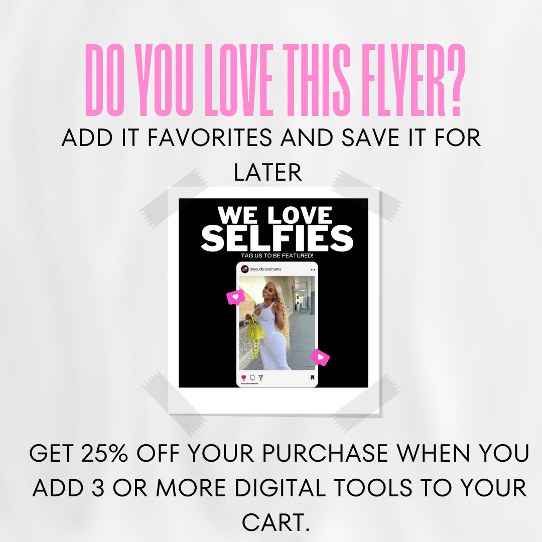 Diy add to cart template we restocked template social media flyer