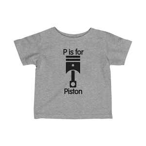 P Is For Piston, Baby T-shirt image 1