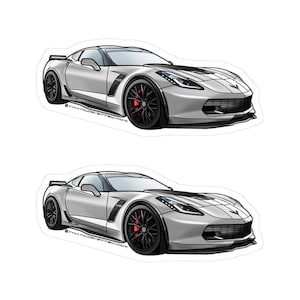 Corvette C7 Sticker, Blade Silver
