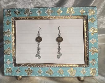Flower fantasy dropdown earrings