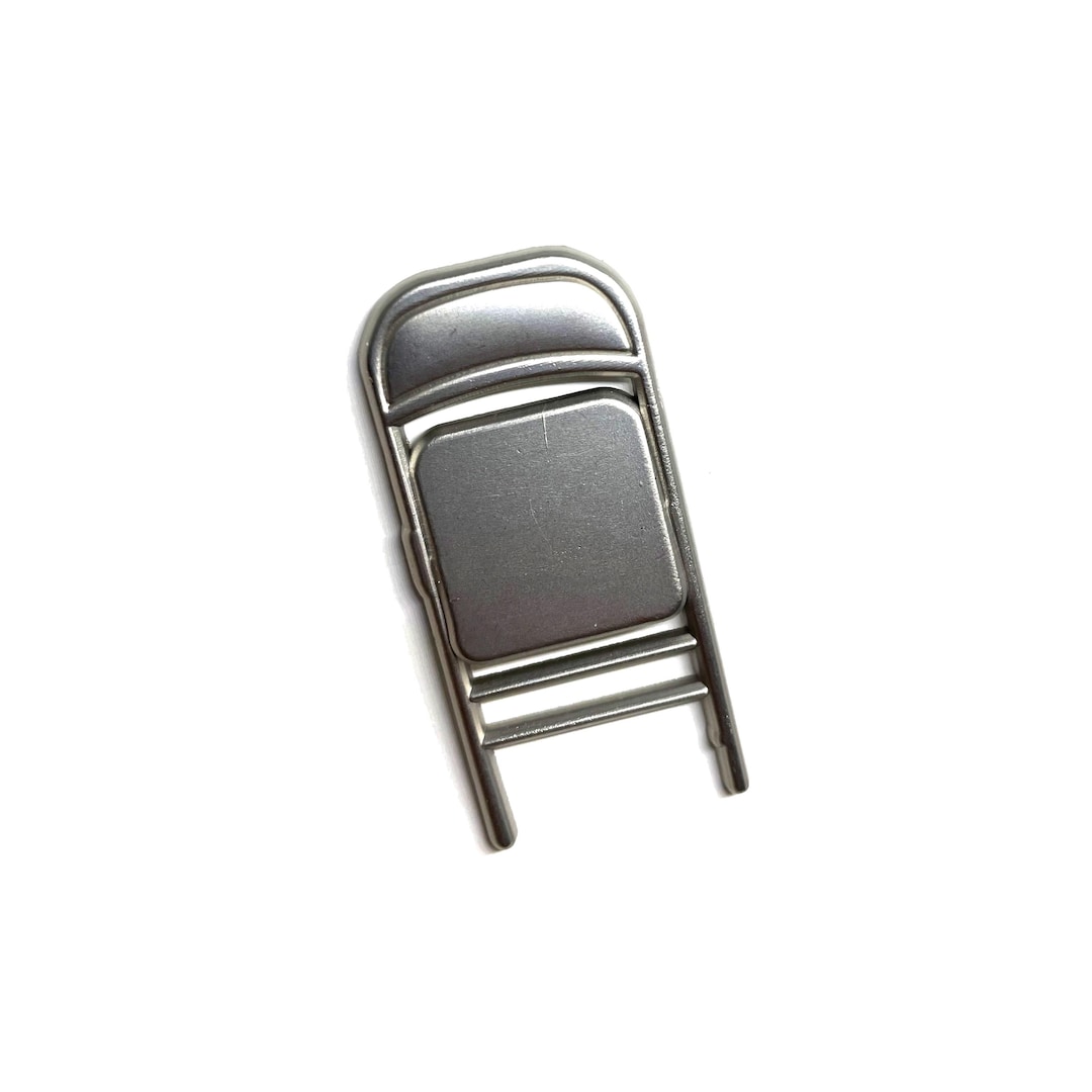 Steel Chair Enamel Pin - Etsy