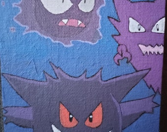 Gastly evolution painting