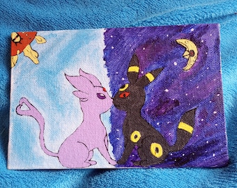 Umbreon und Espeon Leinwand